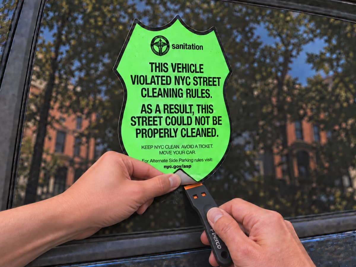 Peel and scrape sticker